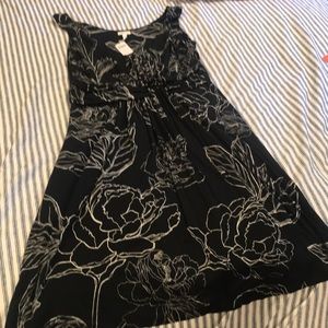 Black and white floral soma  dress